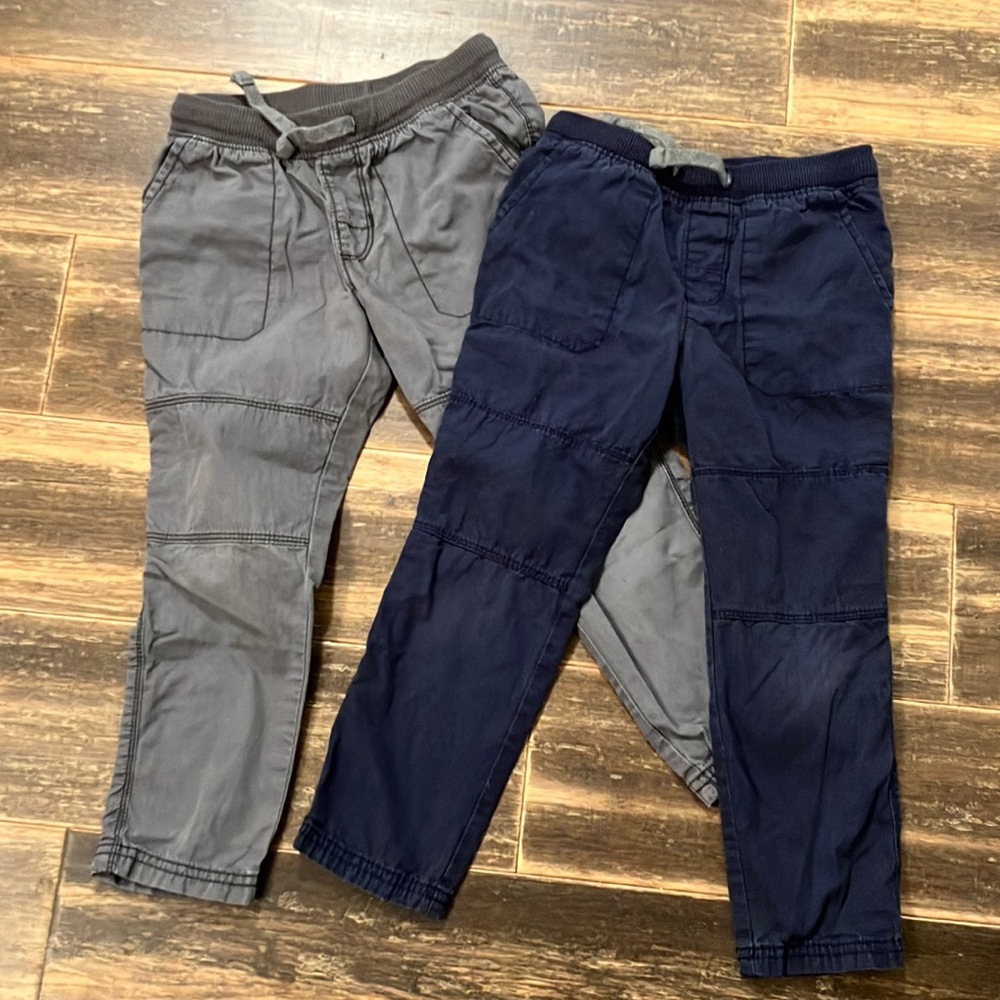 Cotton pants - navy & gray